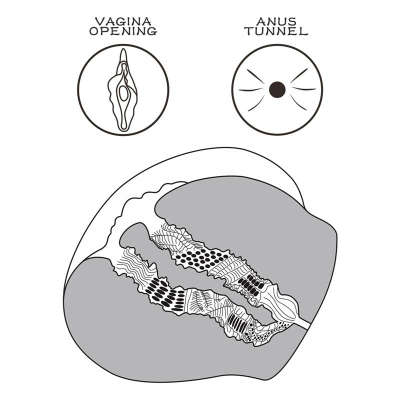 Masturbador Realista Streetgirls 13 Castanho