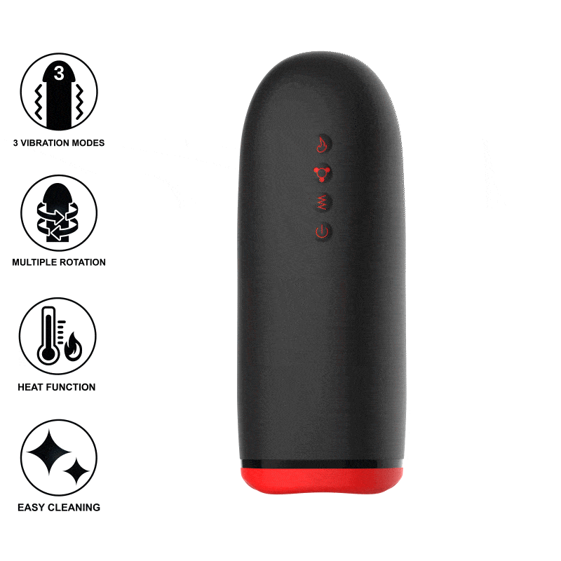 Masturbador Usb Movimento Rotação, Aquecimento e Vibração Jamyjob Spin-X