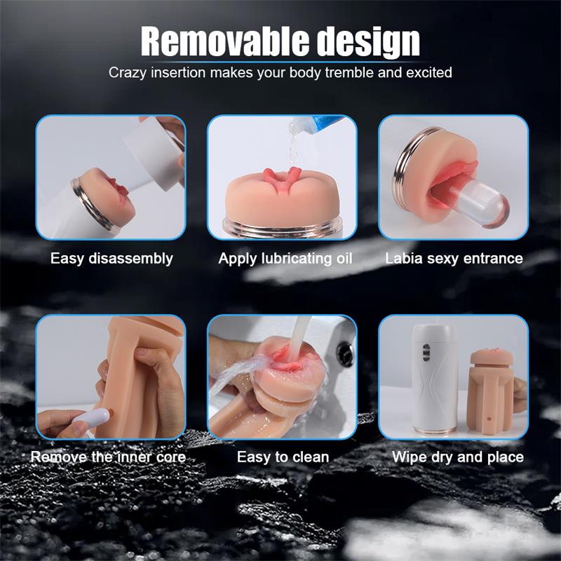 Masturbador Usb Movimento Sucção e Vibração Shequ Riley