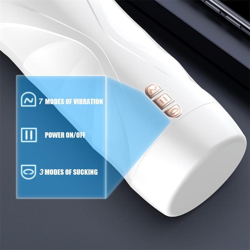 Masturbador Usb Movimento Sucção e Vibração Shequ Riley