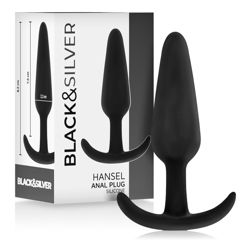 Plug Anal Black&Silver Hansel