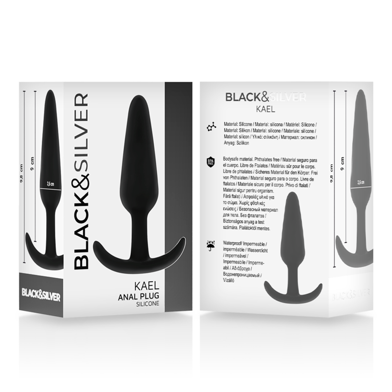 Plug Anal Black&Silver Kael
