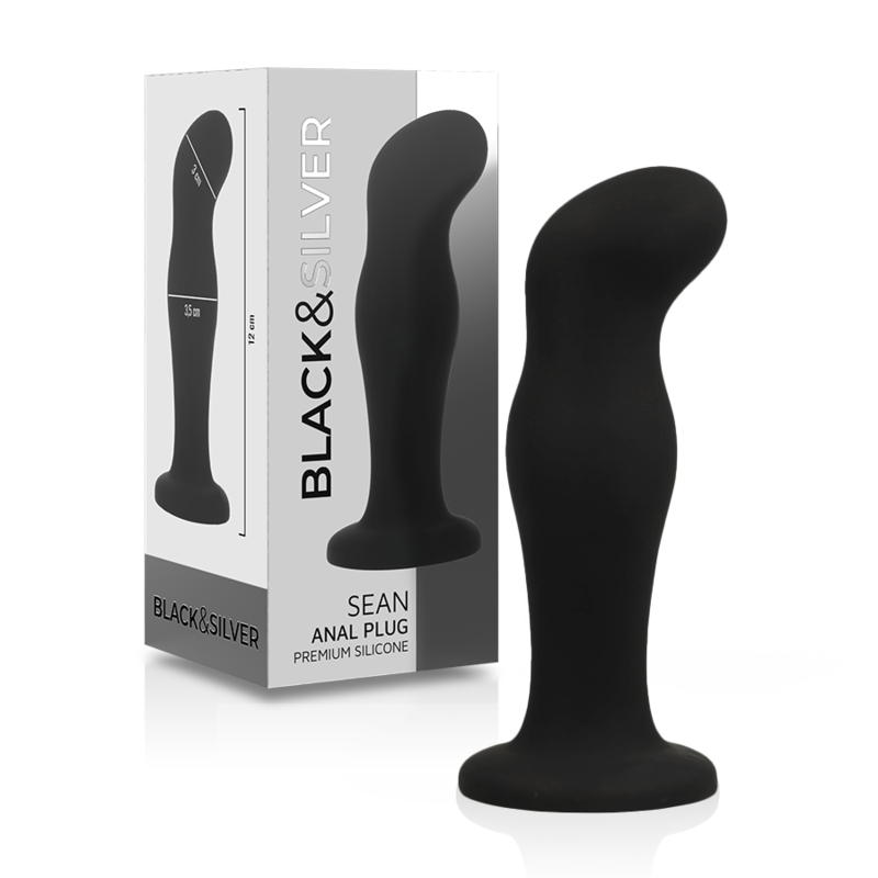 Plug Anal Black&Silver Sean