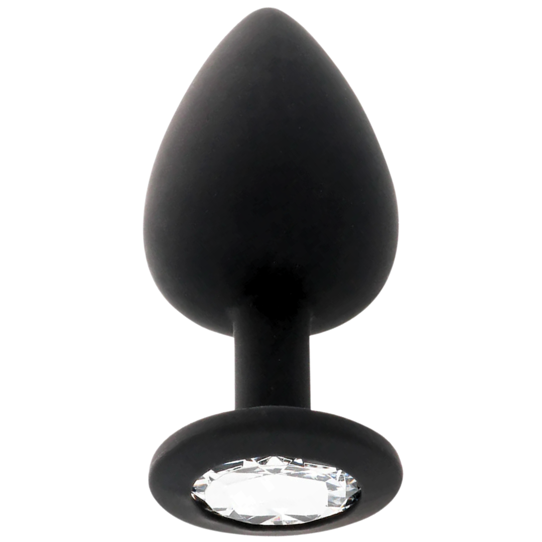 Plug Anal Jóia Silicone Intense Preto L