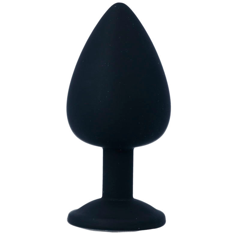Plug Anal Jóia Silicone Intense Preto L