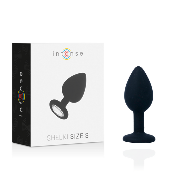 Plug Anal Jóia Silicone Intense Preto S