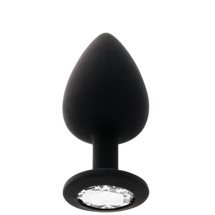 Plug Anal Jóia Silicone Intense Preto S