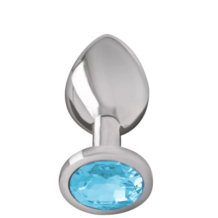 Plug Anal Metal Jóia Intense Azul S