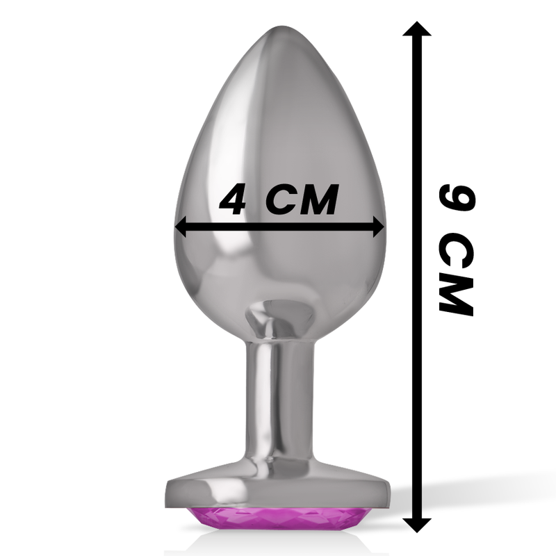 Metal Anal Plug with Intense Pink Heart Jewel L Boutique Luxria Metal Anal Plug with Intense Pink Heart Jewel L Boutique Luxria