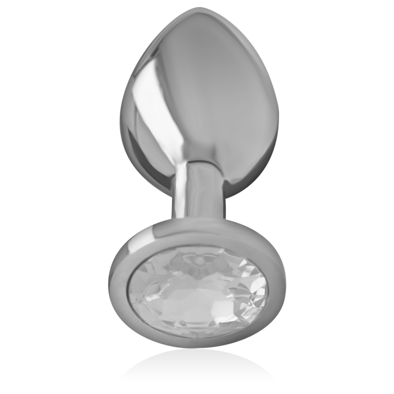 Plug Anal Metal Jóia Intense Transparente S
