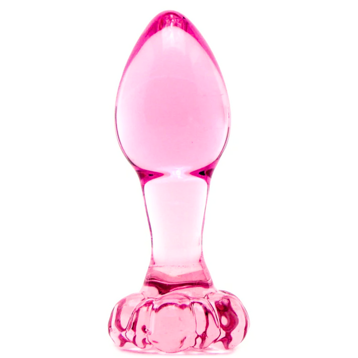 Plug Anal Vidro Icicles N48 6.5x3cm