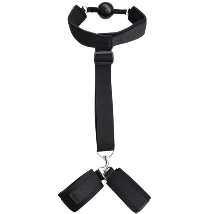 Restrição Ajustável Algemas, Mordaça e Hogtie LateToBed