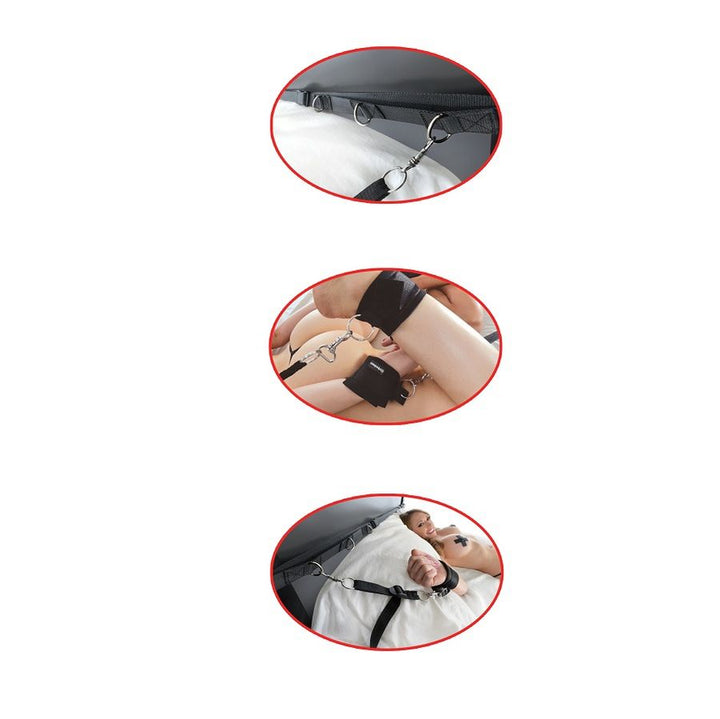 Restrição Ajustável Bondage Para Cama Fetish Fantasy