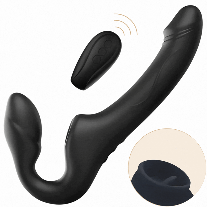 Strap-On Usb Duplo Vibração e Sucção Clitóris Ibiza Luman Controlo Remoto