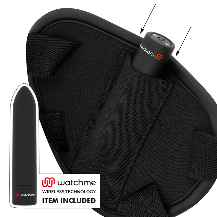 Strap-On Usb Vibração e Bala Vibratória Cyber Strap M Controlo Remoto Watchme