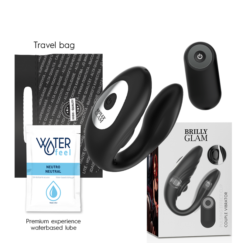 Vibrador Para Casal Usb Movimento Pulsação Brilly Controlo Remoto