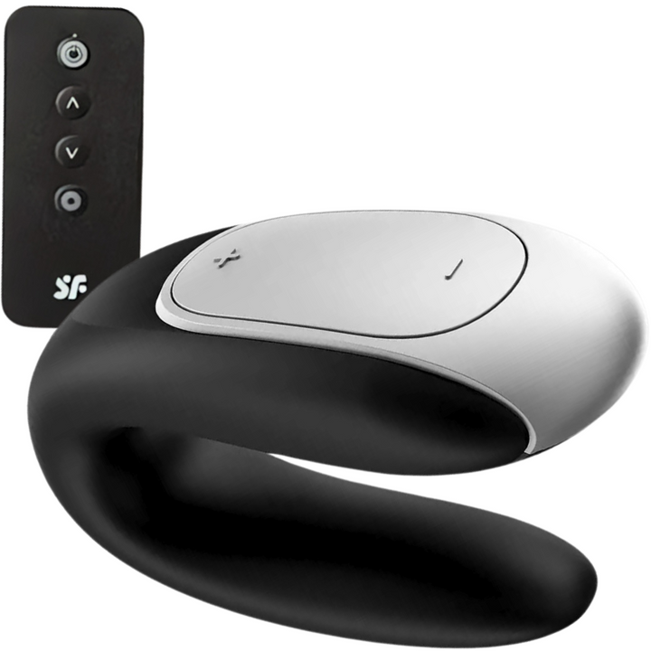 Vibrador Para Casal Usb Satisfyer Double Fun Preto Controlo Remoto App