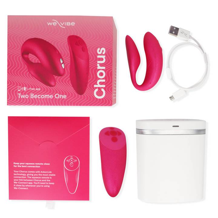Vibrador Para Casal Usb We-Vibe Chorus Rosa Controlo Remoto App