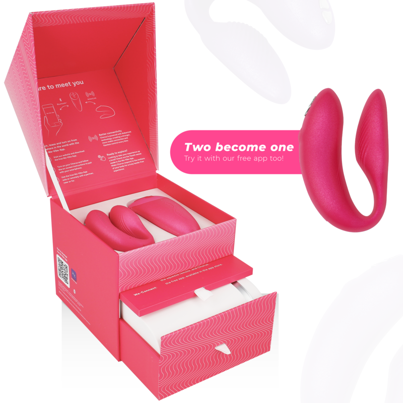 Vibrador Para Casal Usb We-Vibe Chorus Rosa Controlo Remoto App