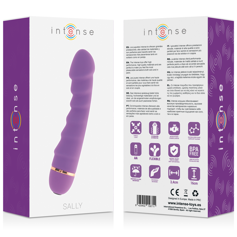 Vibrador Pilhas Intense Sally Roxo