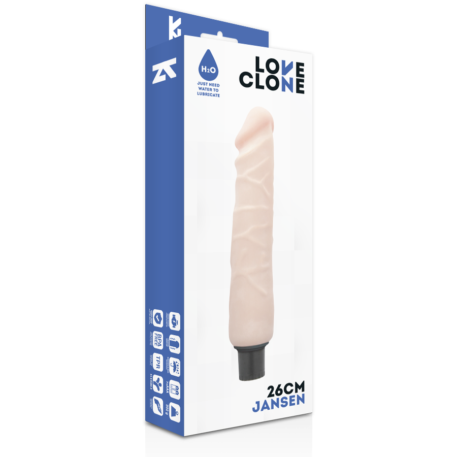 Vibrador Realístico Pilhas LoveClone Jansen