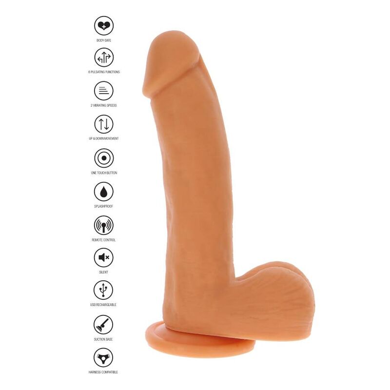 Vibrador Realístico Usb Movimento Pulsação Get Real