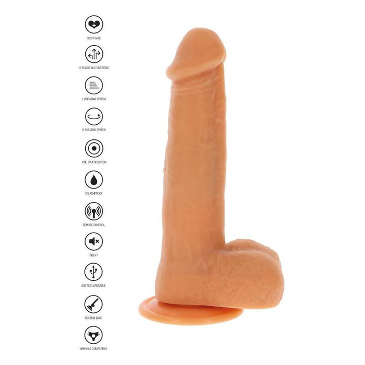 Vibrador Realístico Usb Movimento Rotação Get Real