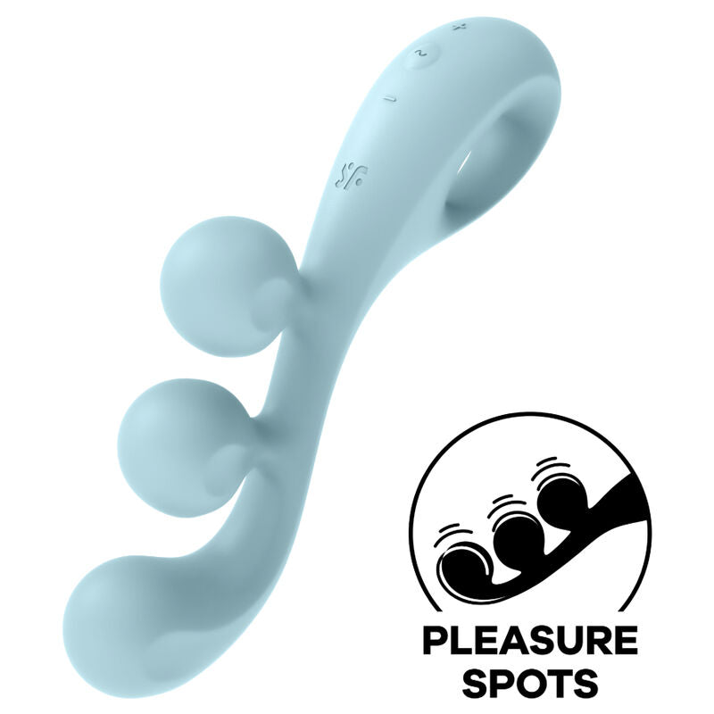 Vibrador Usb Articulável Satisfyer Tri Ball 2 Azul