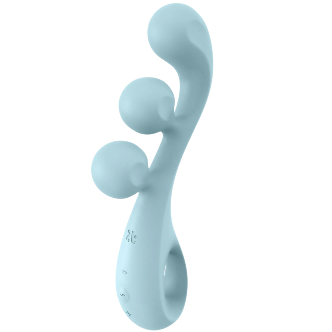 Vibrador Usb Articulável Satisfyer Tri Ball 2 Azul