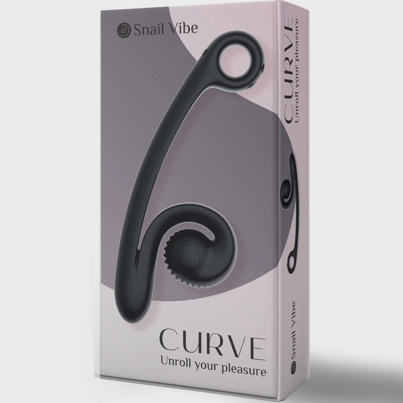 Vibrador Usb Estimulação Sincronizada Snailvibe Curve Preto