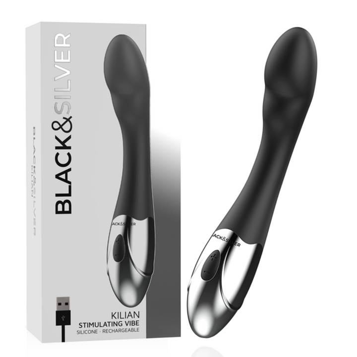 Vibrador Usb Firme Black&Silver Kilian