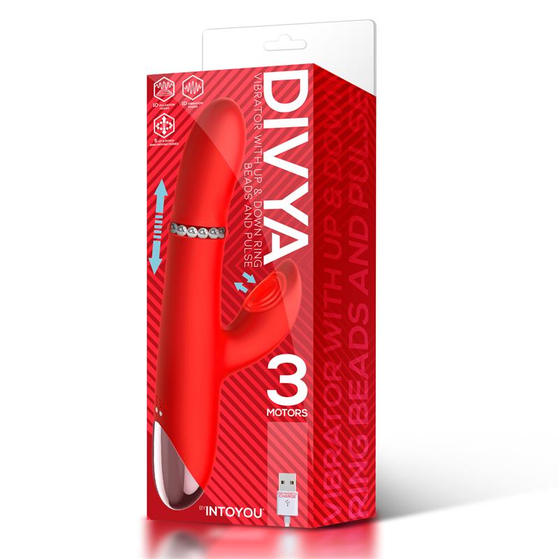 Vibrador Usb Movimento Deslizante e Rotação IntoYou Divya