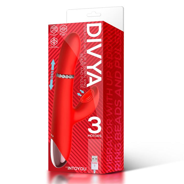 Vibrador Usb Movimento Deslizante e Rotação IntoYou Divya