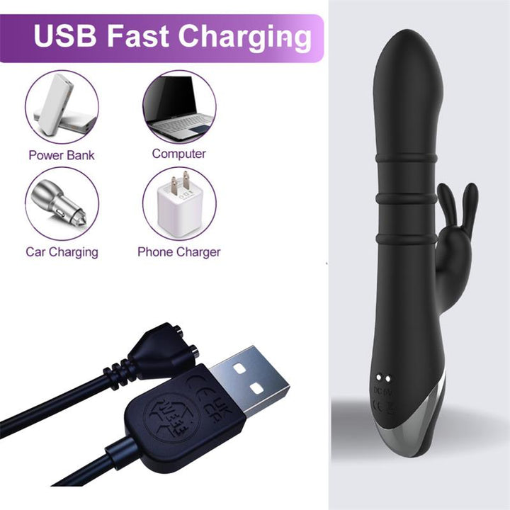 Vibrador Usb Movimento Deslizante e Rotação Intoyou Reipo