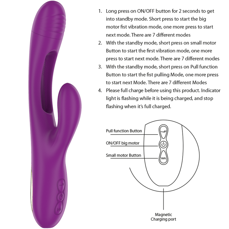 Vibrador Usb Movimento Língua Ponto-G Intense Apolo