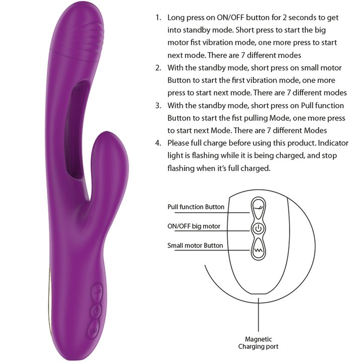 Vibrador Usb Movimento Língua Ponto-G Intense Apolo