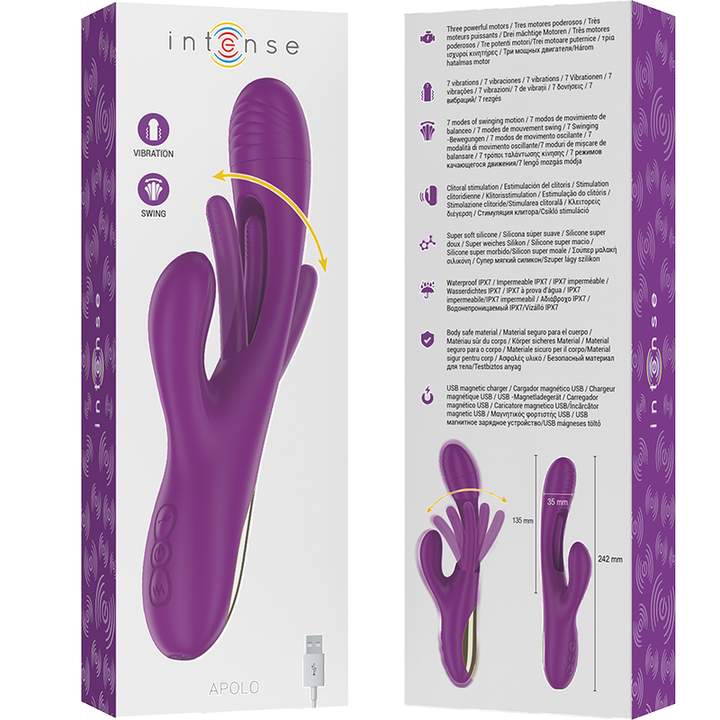 Vibrador Usb Movimento Língua Ponto-G Intense Apolo