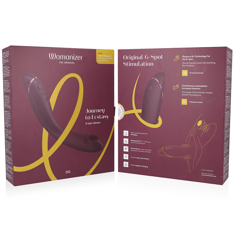 Vibrador Usb Movimento Pulsação Womanizer OG G-Spot Bordeaux