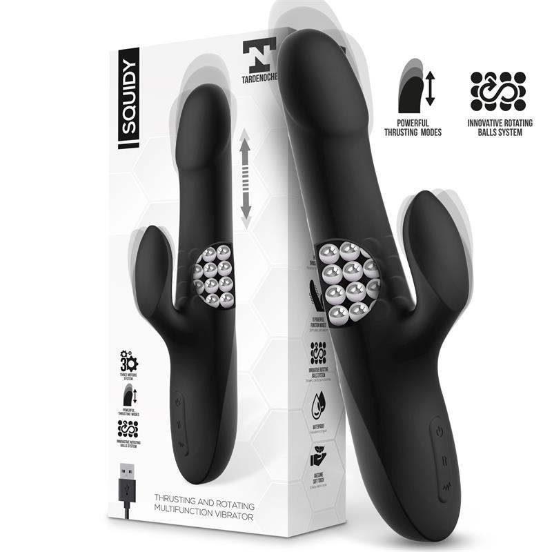Vibrador Usb Movimento Rotação e Pulsação TardeNoche Squidy