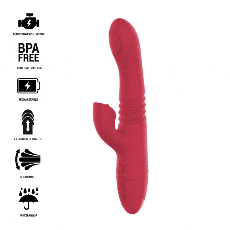 Vibrador Usb Movimento Telescópico Intense Dua