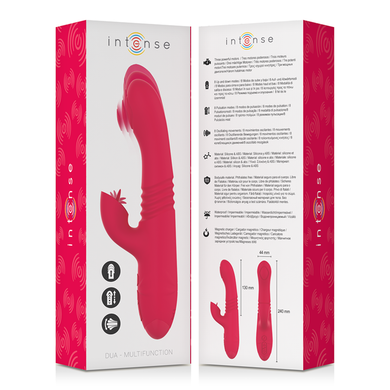 Vibrador Usb Movimento Telescópico Intense Dua