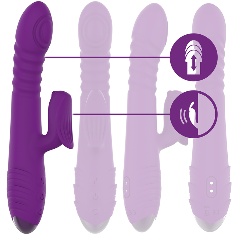 Vibrador Usb Movimento Telescópico Intense Iggy
