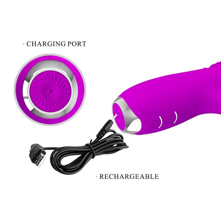 Vibrador Usb Movimento Telescópico PrettyLove Dorothy USB