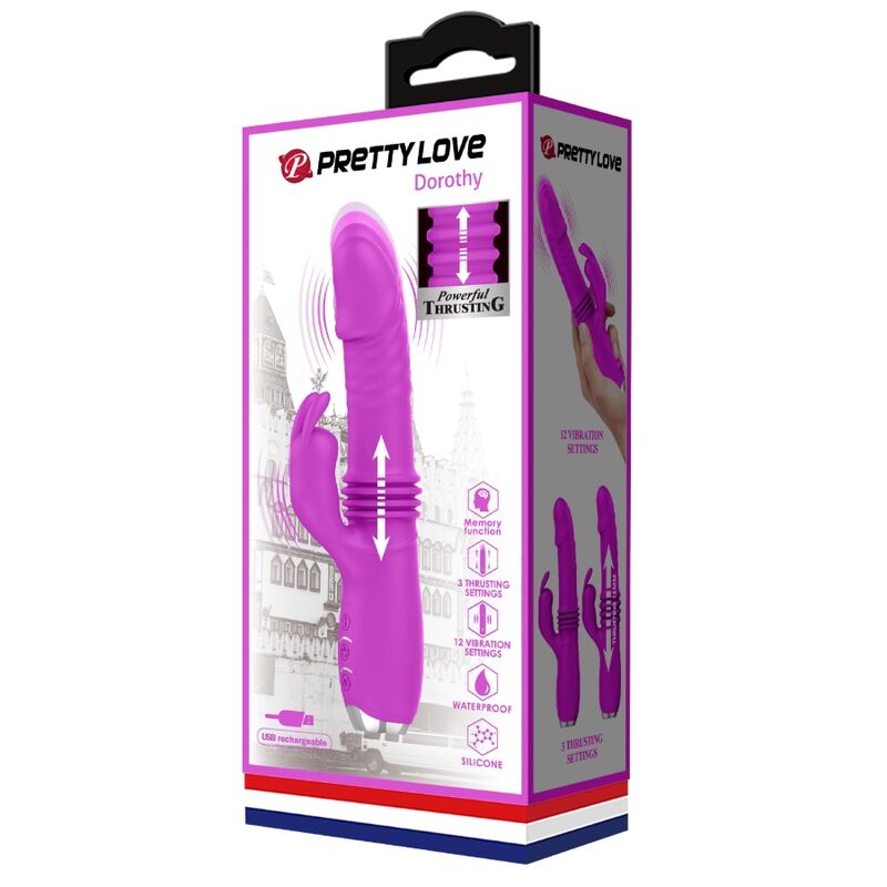 Vibrador Usb Movimento Telescópico PrettyLove Dorothy USB
