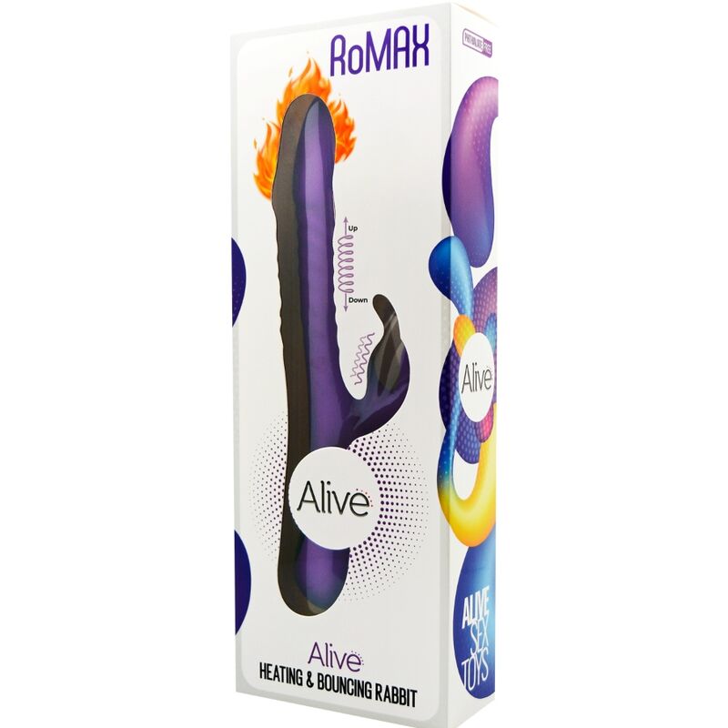 Vibrador Usb Movimento Telescópico e Aquecimento Alive Romax