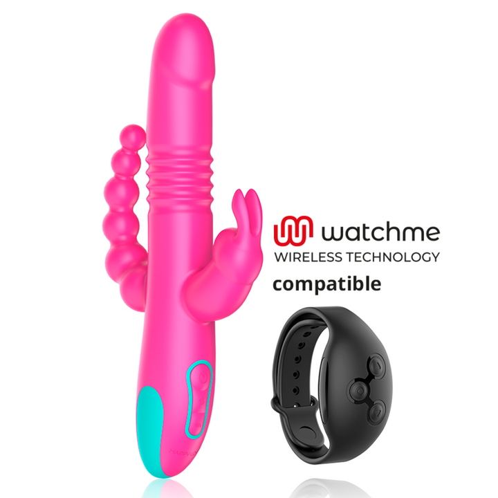 Vibrador Usb Movimento Telescópico e Rotação HappyLoki Donald Controlo Remoto Watchme