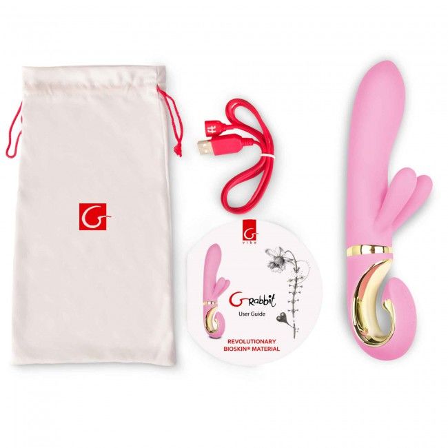 Vibrador Usb Silicone Alcochoado Gvibe GRabbit
