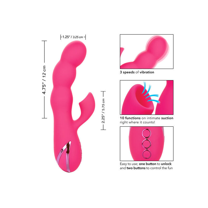 Vibrador Usb Sucção Calex Oceanside