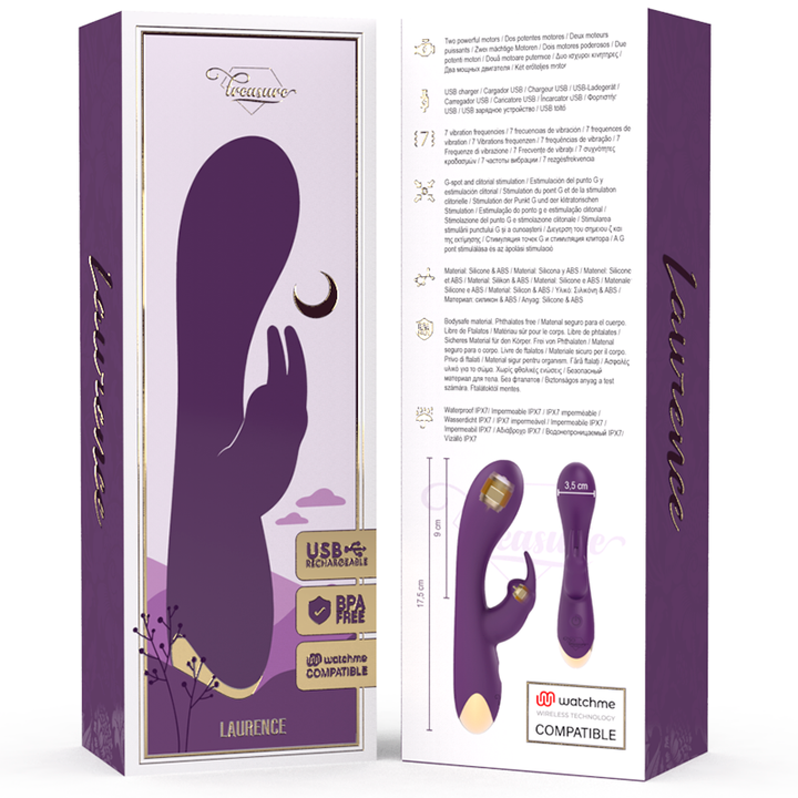 Vibrador Usb Treasure Lawrence Controlo Remoto Watchme