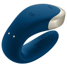 Carregar imagem no visualizador da galeria, Estimulador Double Love Luxury Satisfyer APP Azul USB
